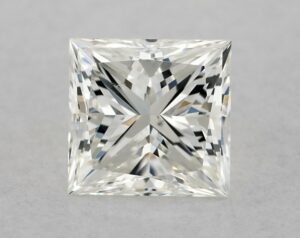 Natural 0.83 Carat H SI1 Princess Diamond
