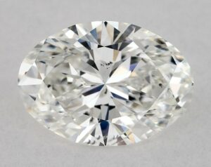 Natural 1.01 Carat G SI1 Oval Diamond