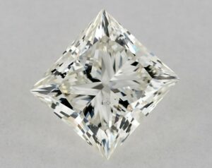 Natural 0.73 Carat J SI1 Princess Diamond