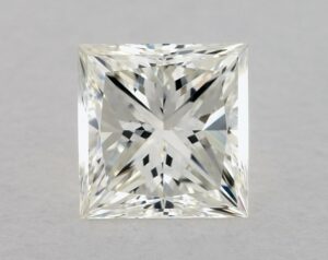 Natural 1.26 Carat K VVS2 Princess Diamond