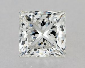 Natural 0.81 Carat F VS1 Princess Diamond