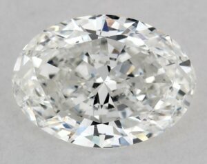 Natural 0.5 Carat F SI1 Oval Diamond