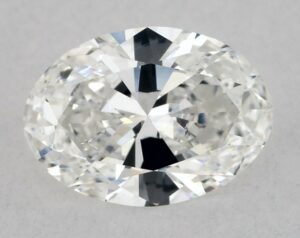 Natural 0.5 Carat F SI1 Oval Diamond