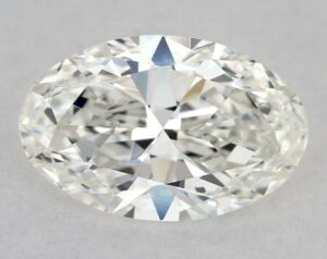 Natural 0.58 Carat G VVS2 Oval Diamond