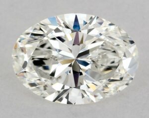 Natural 0.7 Carat H VVS2 Oval Diamond