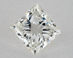 Natural 0.7 Carat H VVS1 Princess Diamond