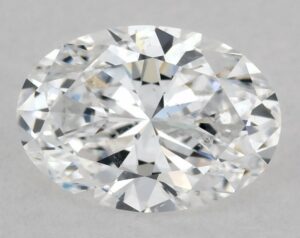 Natural 0.51 Carat D SI1 Oval Diamond