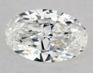 Natural 0.51 Carat E VVS2 Oval Diamond
