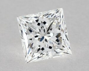 Natural 0.74 Carat D VVS1 Princess Diamond