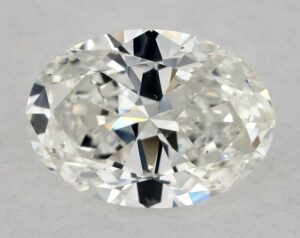 Natural 0.52 Carat H VS1 Oval Diamond
