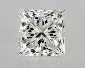 Natural 1.21 Carat J SI1 Princess Diamond