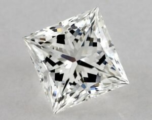 Natural 0.74 Carat G VVS1 Princess Diamond
