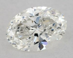 Natural 0.51 Carat H SI1 Oval Diamond
