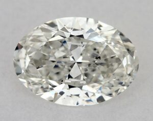 Natural 1.01 Carat H SI1 Oval Diamond