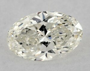 Natural 0.53 Carat J VS1 Oval Diamond
