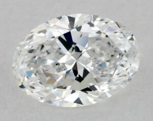 Natural 0.5 Carat D SI1 Oval Diamond