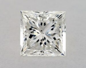 Natural 2 Carat H SI1 Princess Diamond