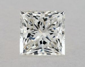 Natural 1.01 Carat J SI1 Princess Diamond