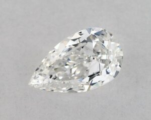 Natural 0.5 Carat F SI1 Pear Diamond