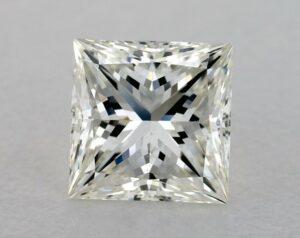Natural 1.52 Carat J SI1 Princess Diamond