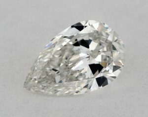 Natural 0.5 Carat H SI1 Pear Diamond