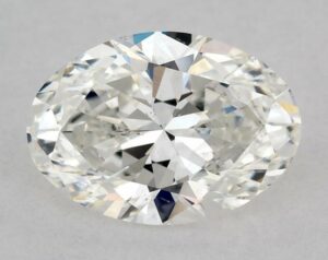 Natural 0.7 Carat G SI1 Oval Diamond