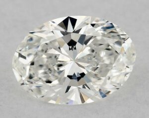 Natural 0.51 Carat F VS2 Oval Diamond