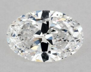 Natural 0.5 Carat D VS2 Oval Diamond