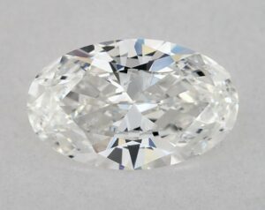Natural 0.54 Carat F SI1 Oval Diamond