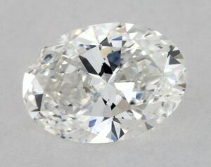 Natural 0.51 Carat F SI1 Oval Diamond