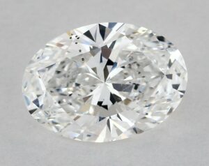 Natural 0.97 Carat F SI1 Oval Diamond