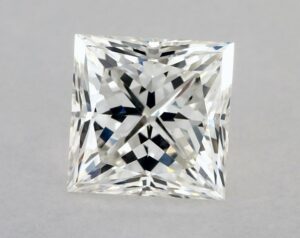 Natural 2.5 Carat H SI1 Princess Diamond