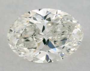 Natural 0.51 Carat J VVS1 Oval Diamond