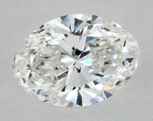 Natural 0.79 Carat F VVS2 Oval Diamond