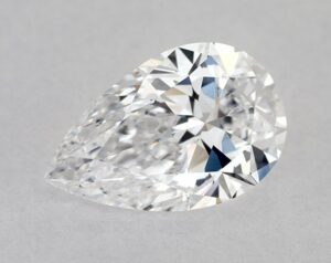 Natural 1.23 Carat D IF Pear Diamond
