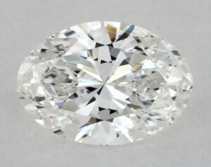 Natural 0.51 Carat F VS2 Oval Diamond