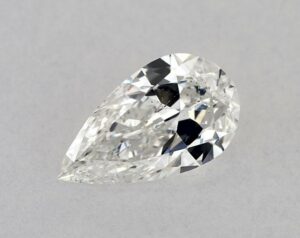 Natural 0.5 Carat F SI1 Pear Diamond