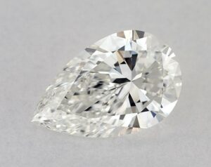 Natural 1 Carat F SI1 Pear Diamond