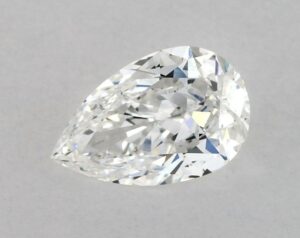 Natural 0.62 Carat F SI1 Pear Diamond