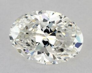 Natural 2 Carat H SI1 Oval Diamond