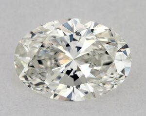 Natural 0.95 Carat H VS1 Oval Diamond
