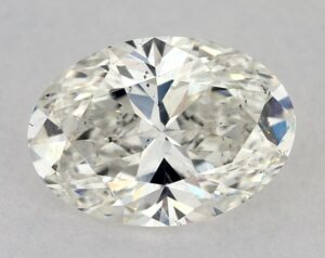 Natural 1.21 Carat J SI1 Oval Diamond