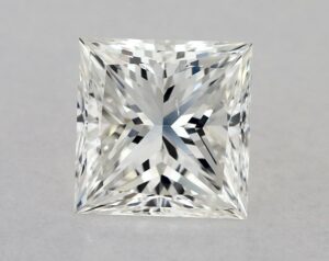 Natural 1.21 Carat H SI1 Princess Diamond