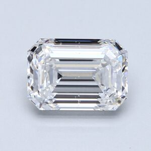 Natural 2.01 Carat D SI1 Emerald Diamond