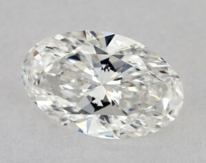 Natural 0.53 Carat F VVS2 Oval Diamond