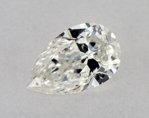 Natural 0.5 Carat H SI1 Pear Diamond
