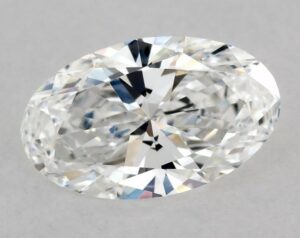 Natural 0.54 Carat E VS1 Oval Diamond