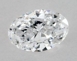 Natural 0.5 Carat D VS2 Oval Diamond