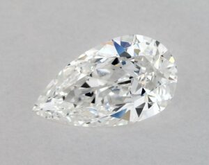 Natural 0.76 Carat F SI1 Pear Diamond