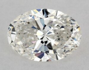 Natural 0.5 Carat G SI1 Oval Diamond